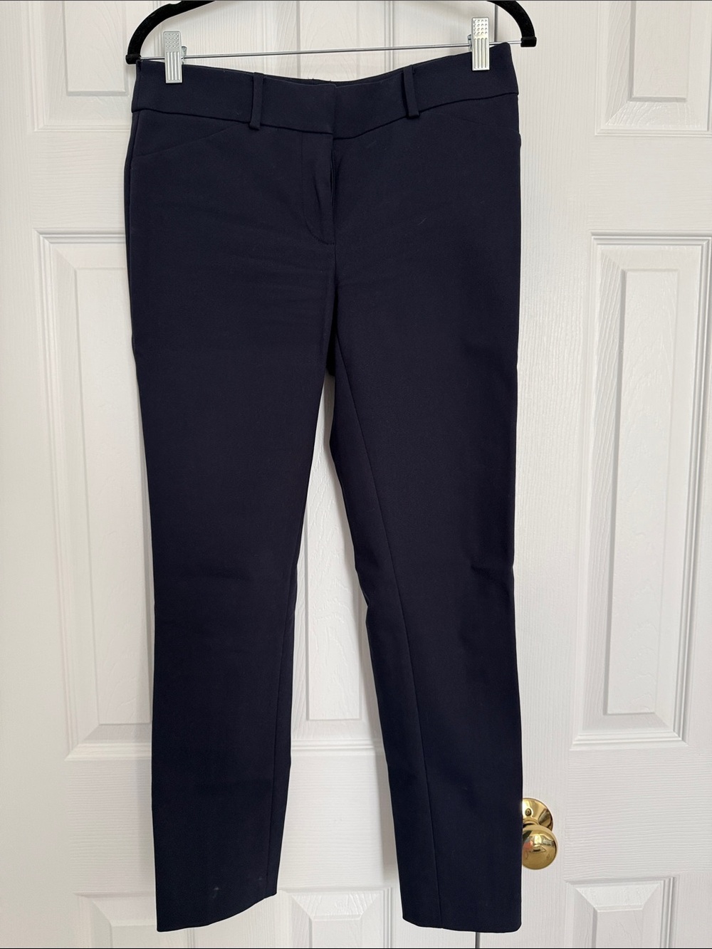LOFT Navy Marisa Skinny Ankle Dress Pants